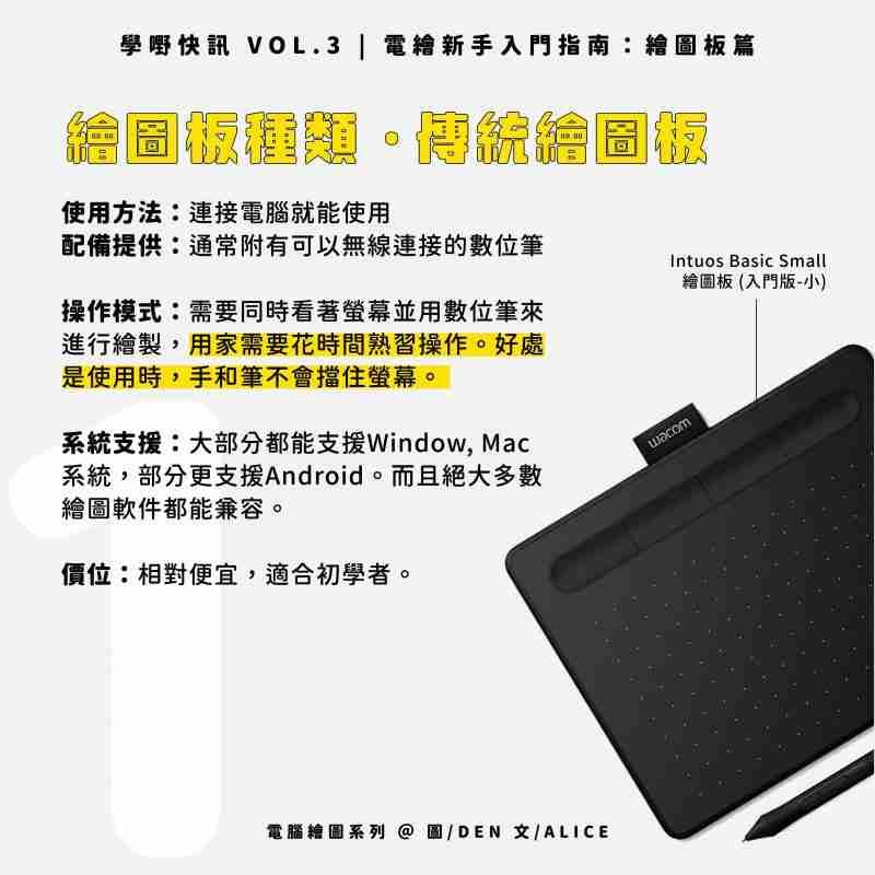 電繪新手入門指南_繪圖板篇_傳統繪圖板